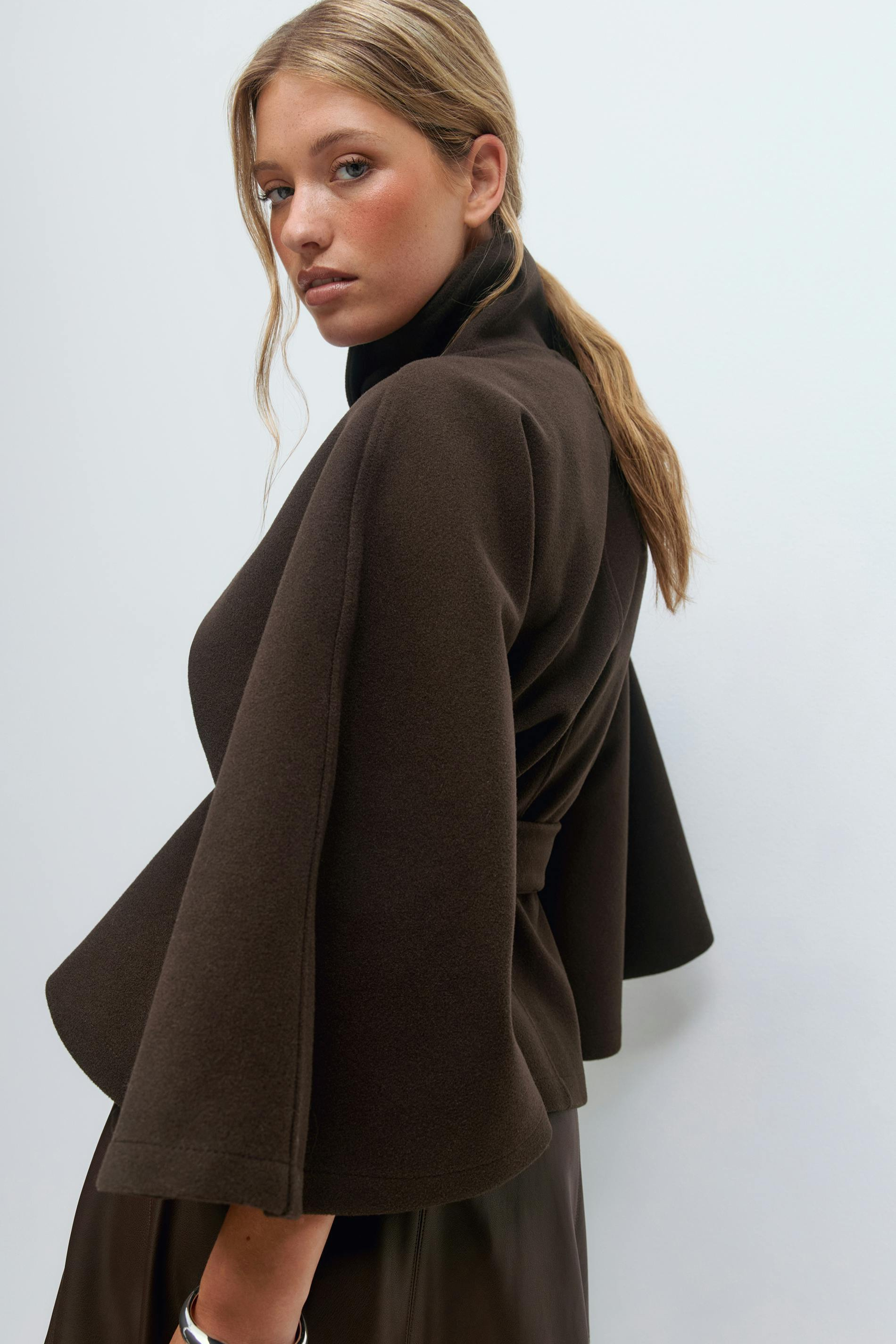 Maison Mary | Belted Cape Jacket