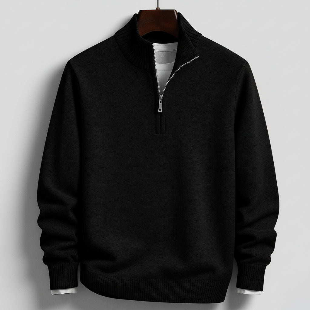 Nikos Cotton Half-Zip Sweater