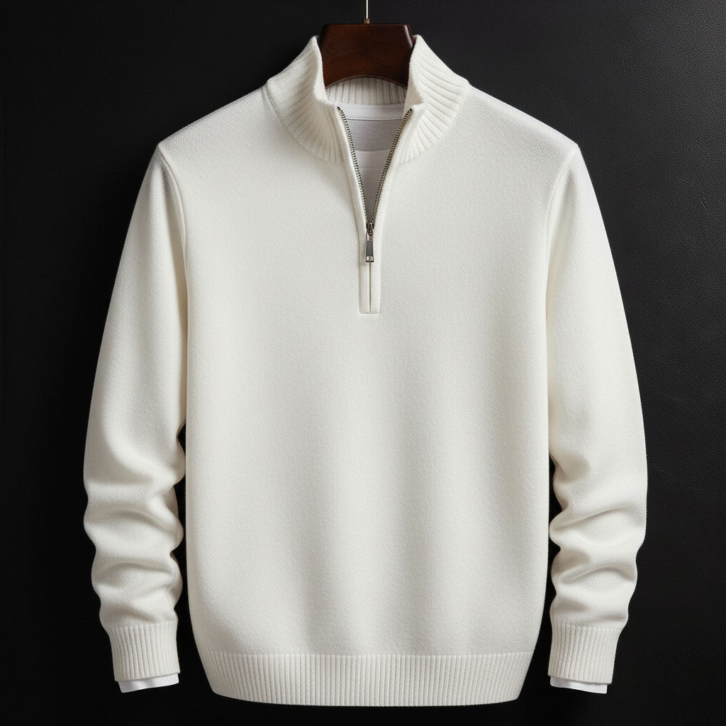Nikos Cotton Half-Zip Sweater