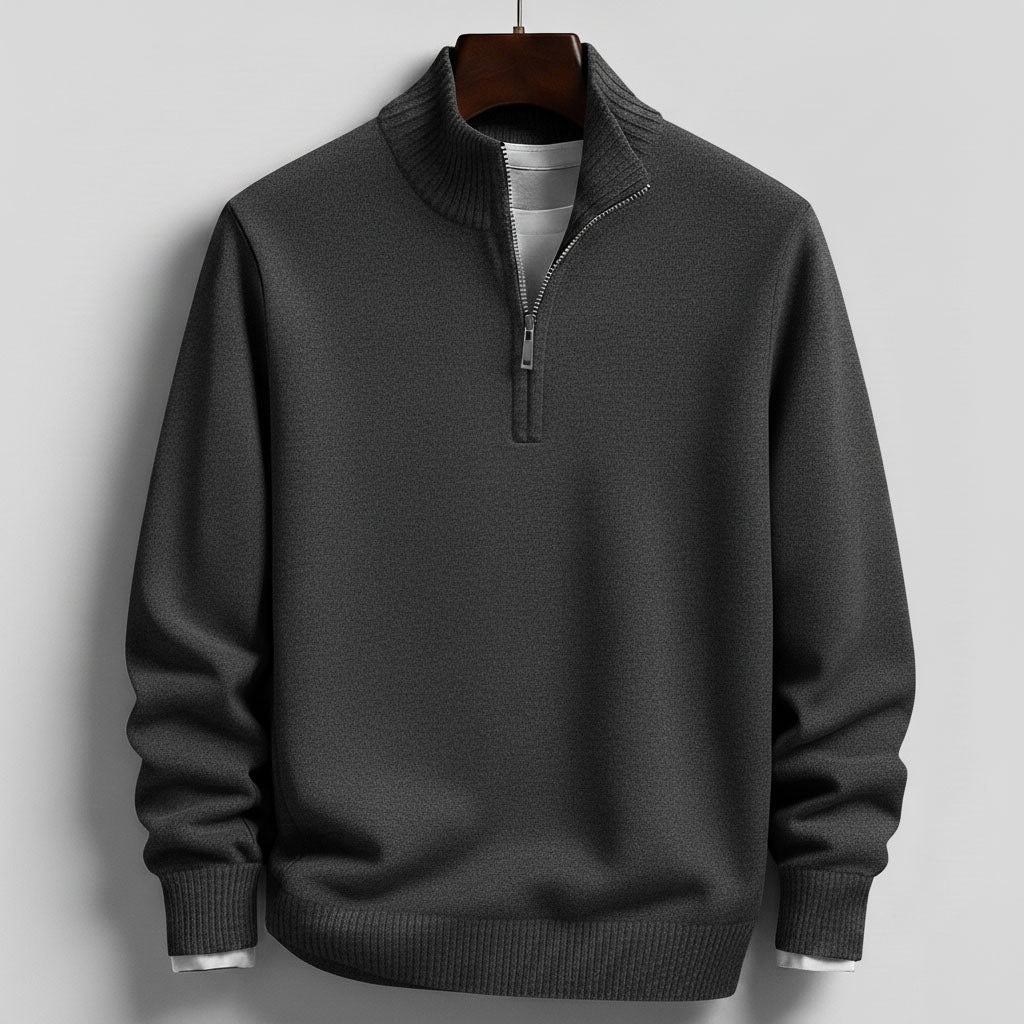 Nikos Cotton Half-Zip Sweater