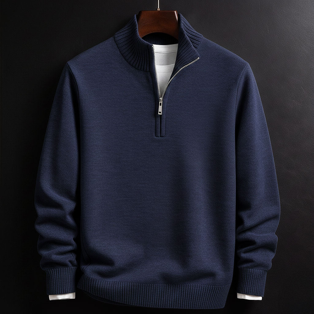 Nikos Cotton Half-Zip Sweater