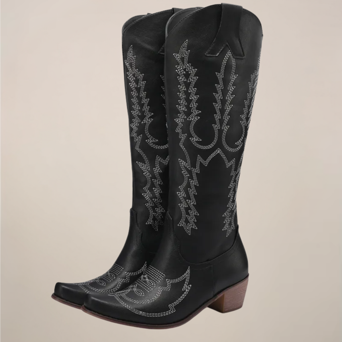 Maison Mary™ | Classic Western Knee-High Boots