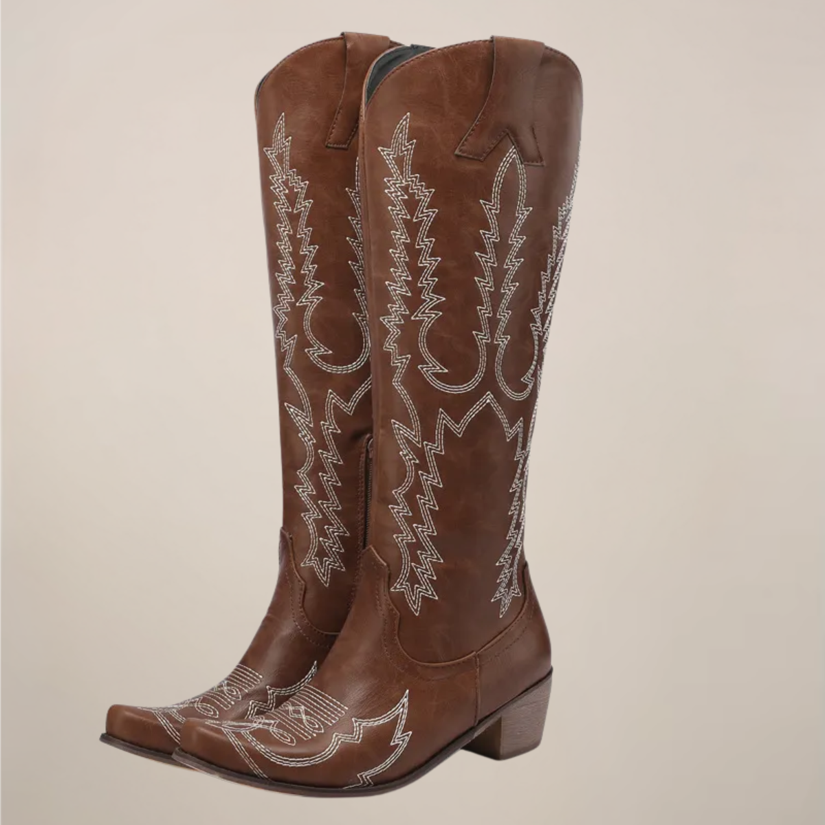 Maison Mary™ | Classic Western Knee-High Boots