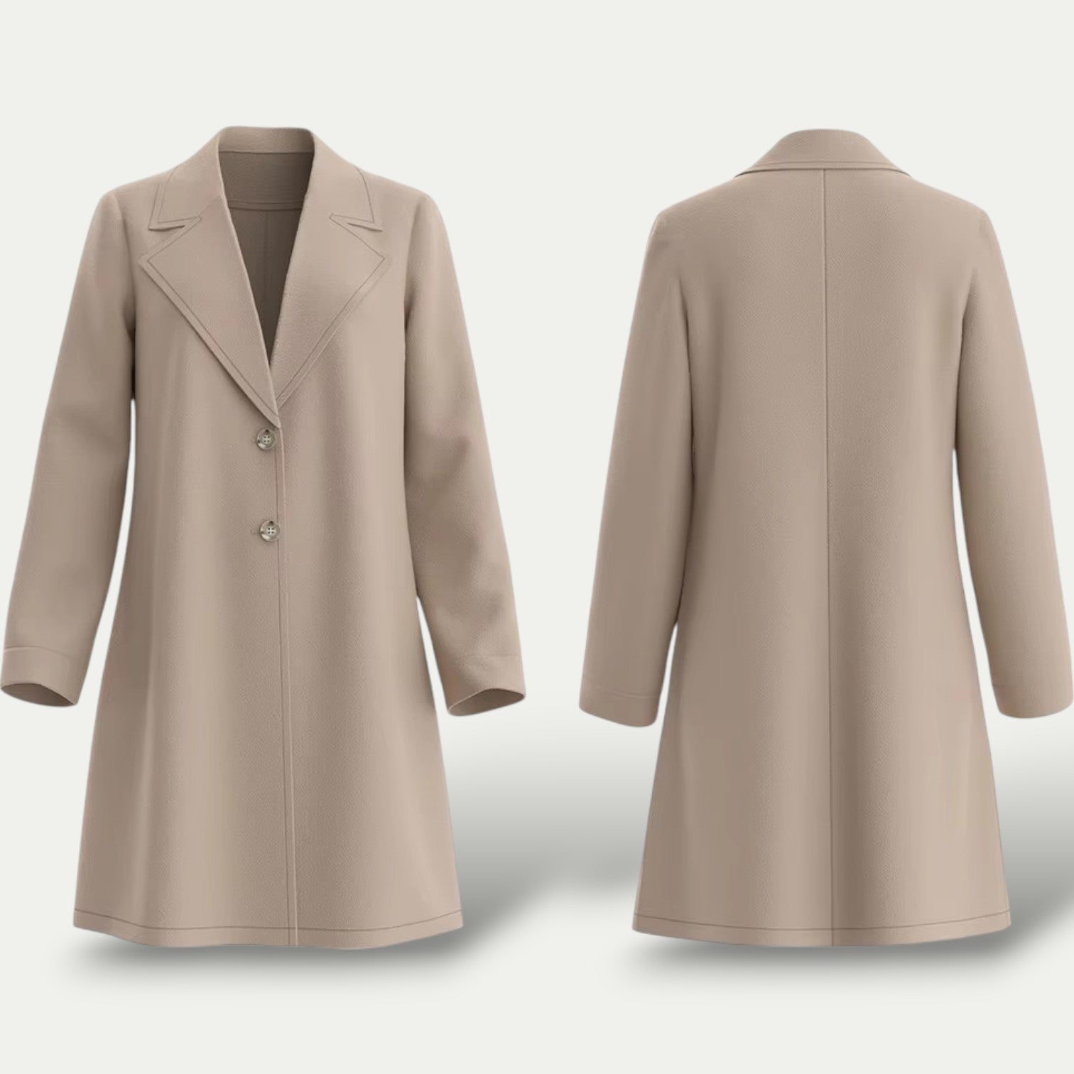 Maison Mary™ | Modern Long Wool Overcoat