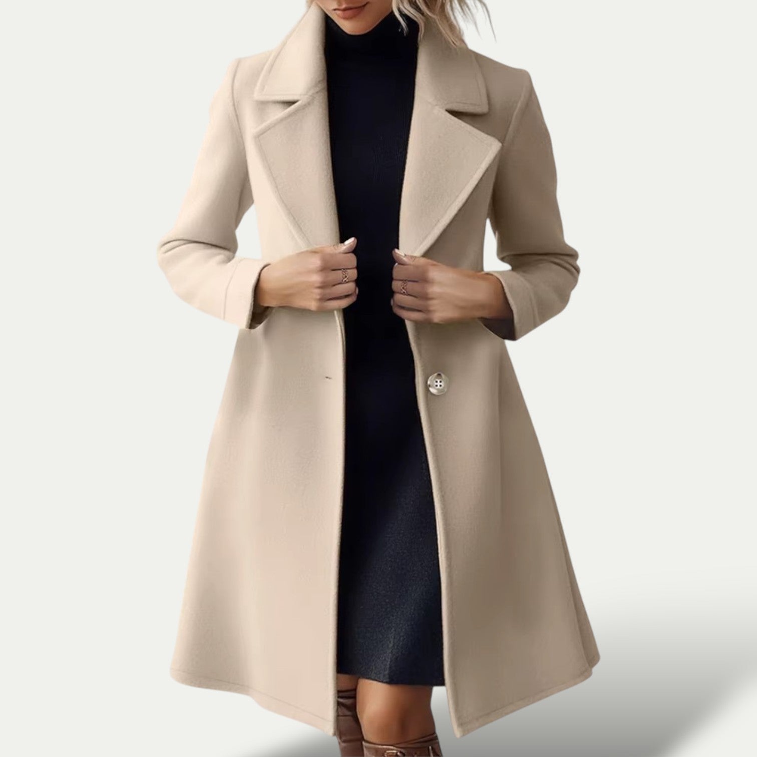 Maison Mary™ | Modern Long Wool Overcoat