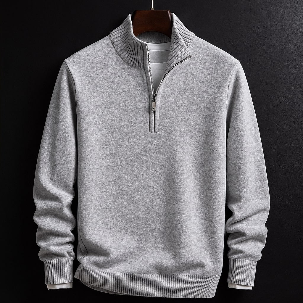 Nikos Cotton Half-Zip Sweater