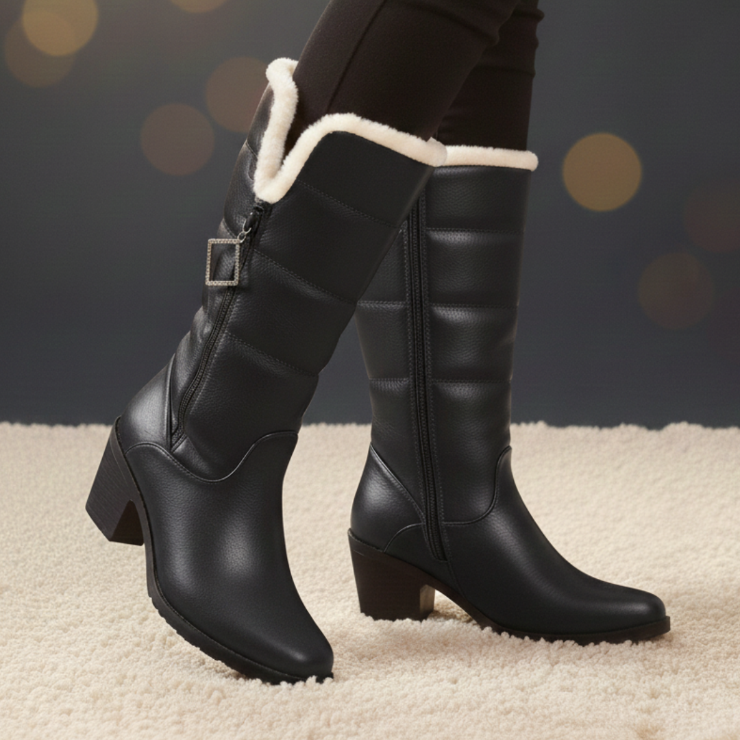 Gaby | Premium Faux-Shearling Supportive Boots