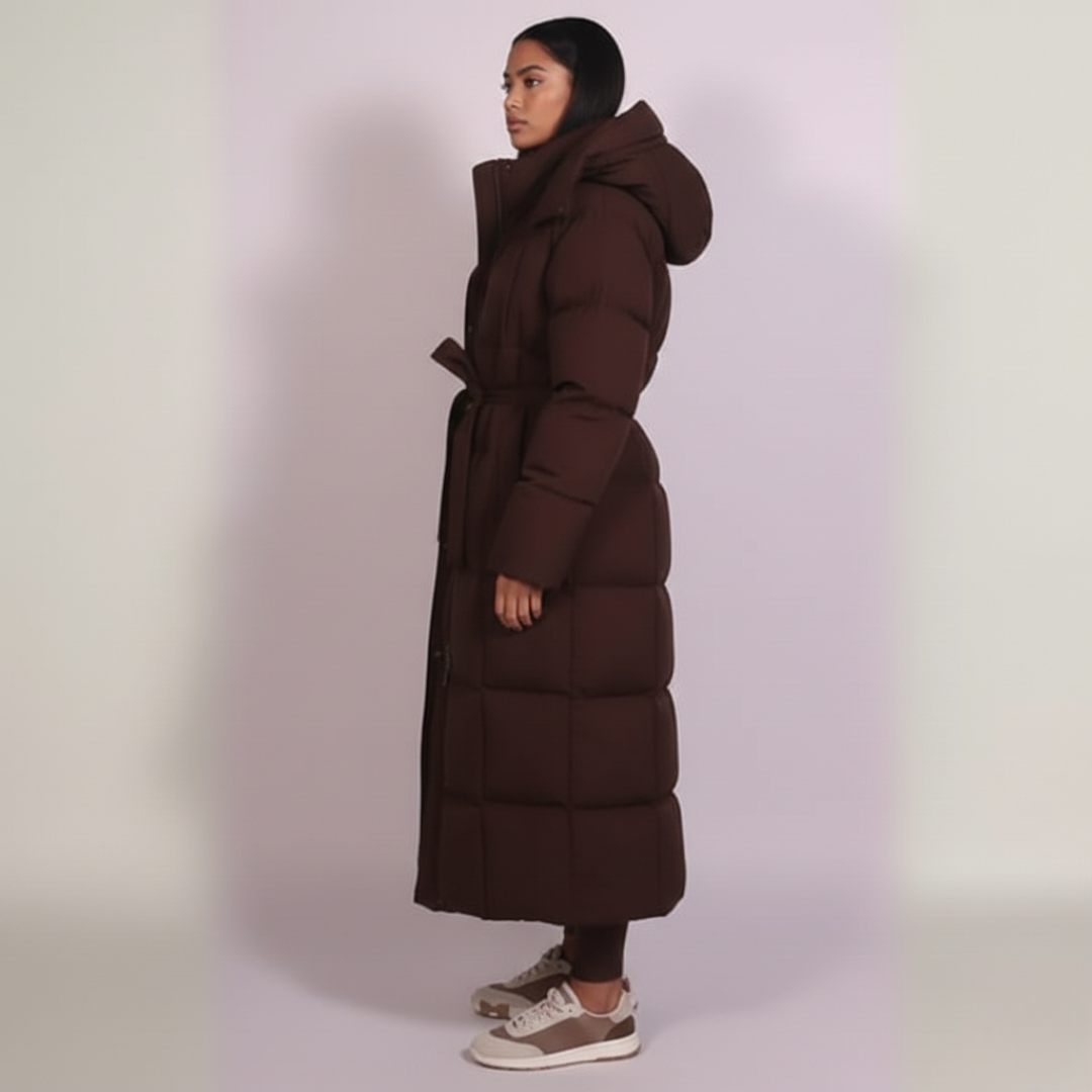Carmen - Premium Long Belted Puffer Coat
