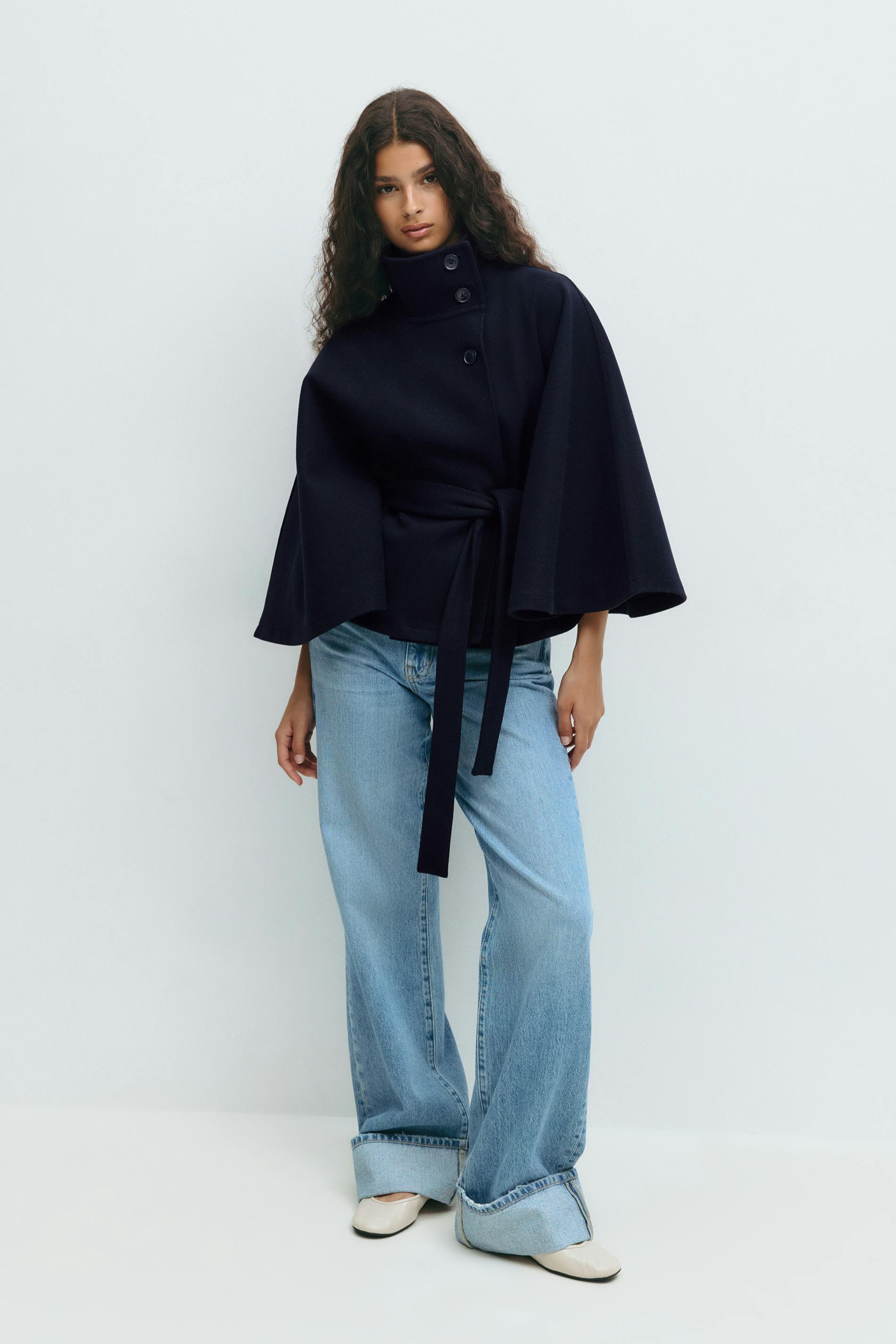 Maison Mary | Belted Cape Jacket