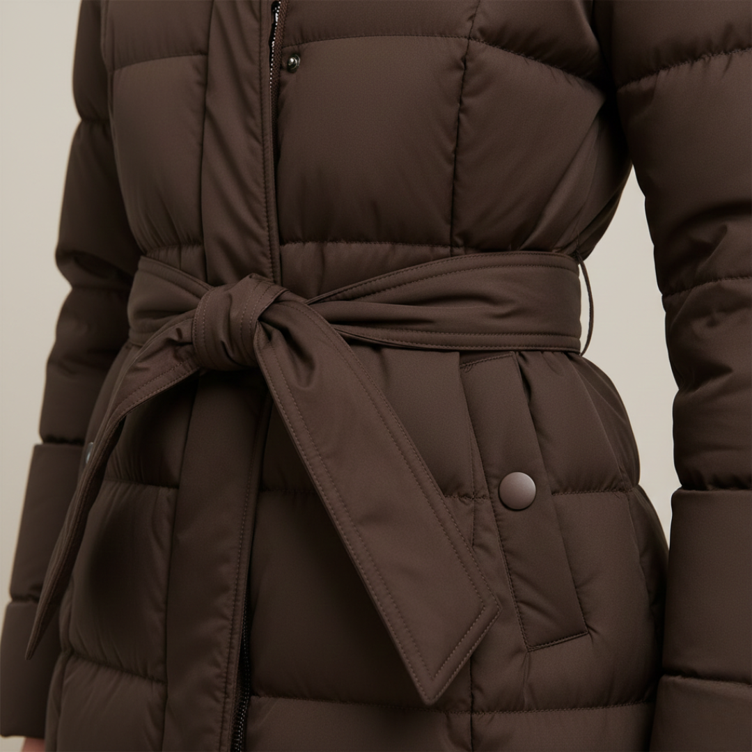 Carmen - Premium Long Belted Puffer Coat