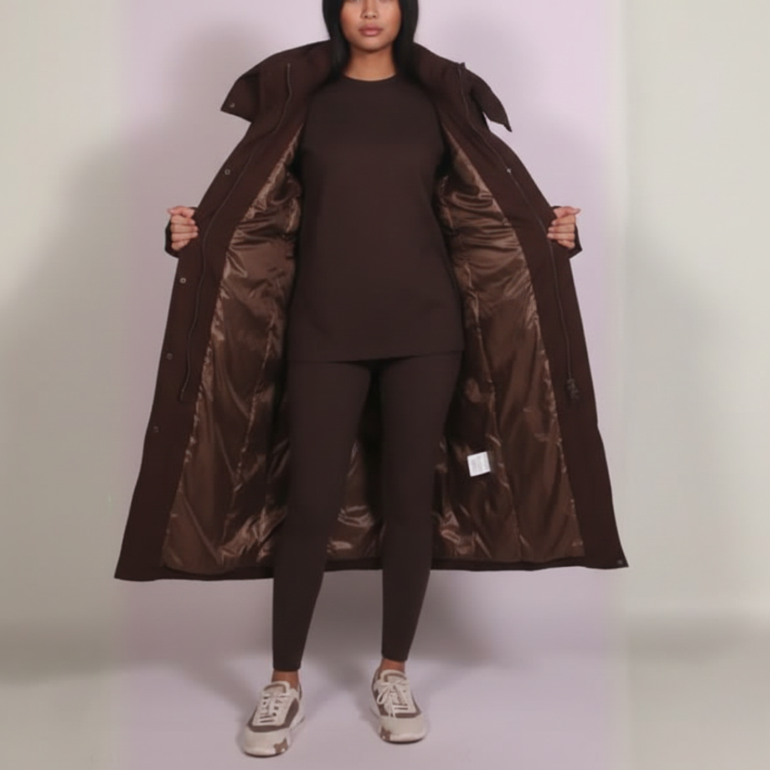 Carmen - Premium Long Belted Puffer Coat