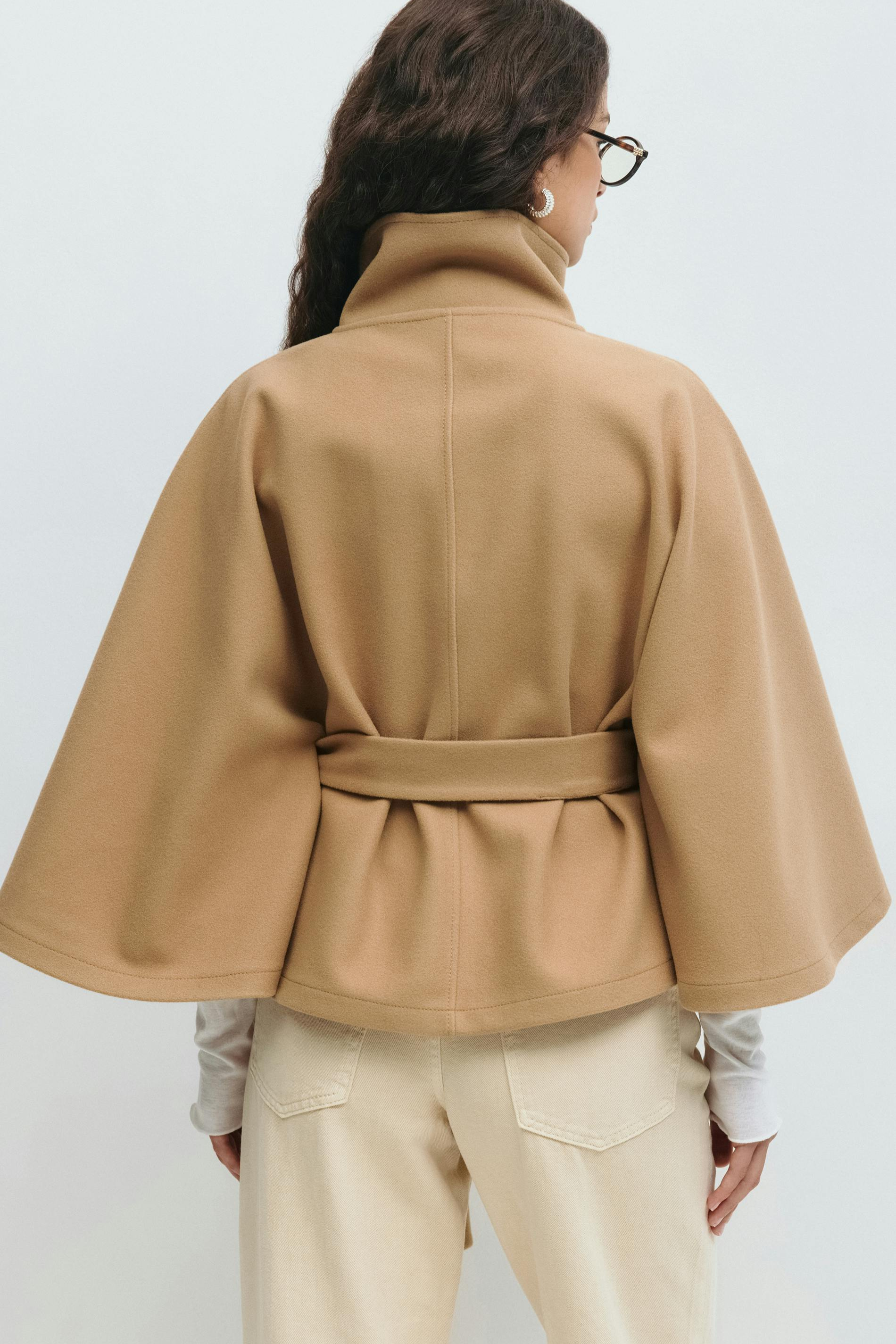 Maison Mary | Belted Cape Jacket