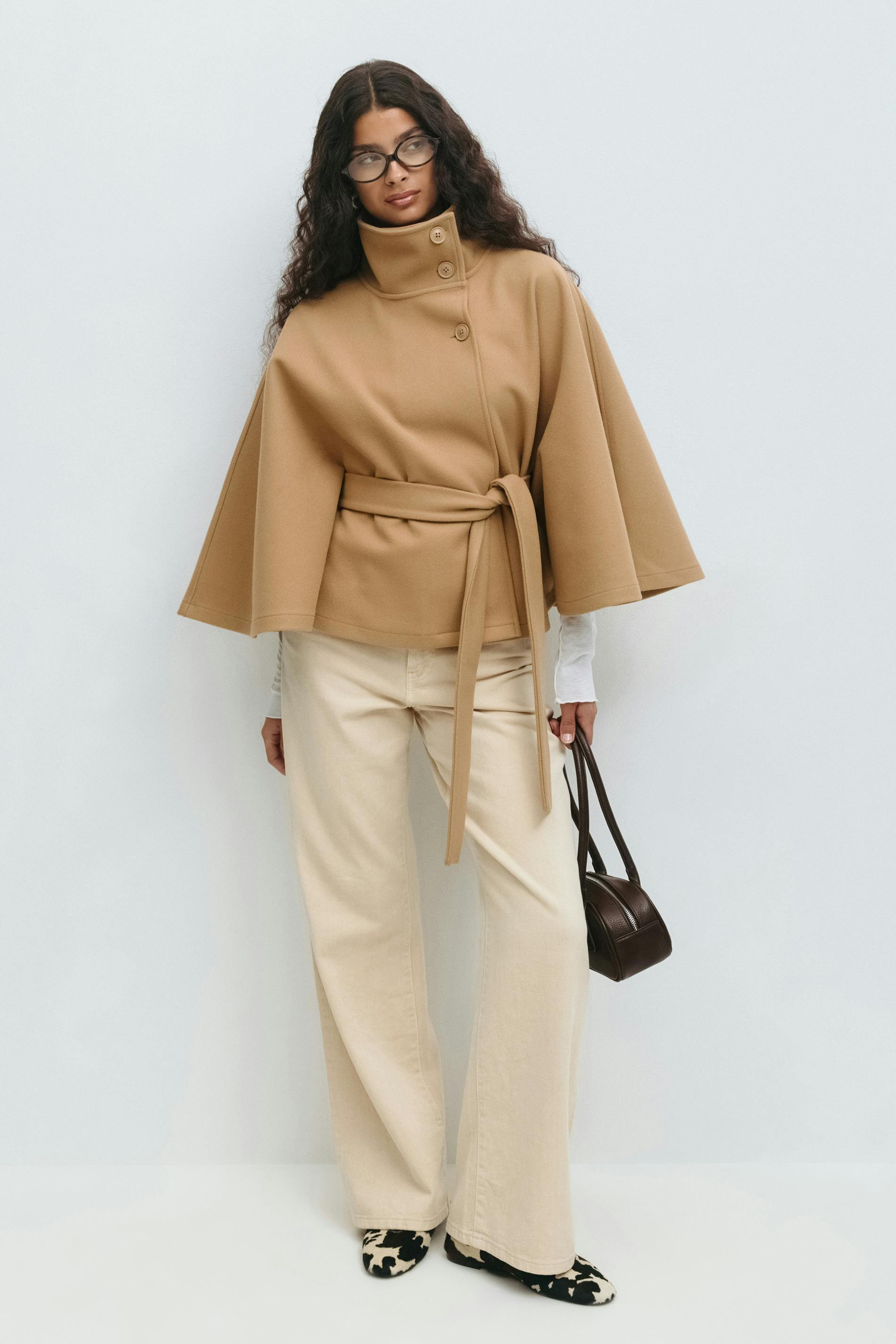 Maison Mary | Belted Cape Jacket