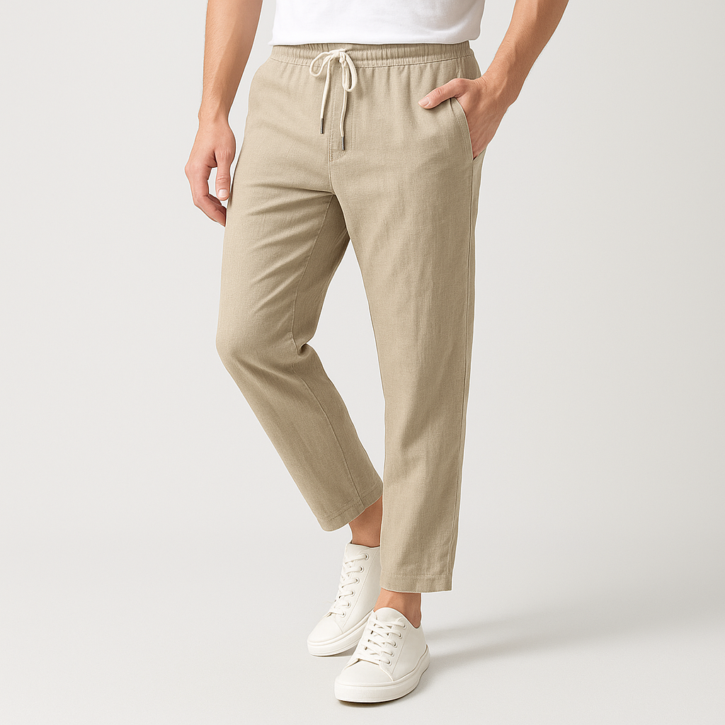 Monaco Cotton Linen Trousers