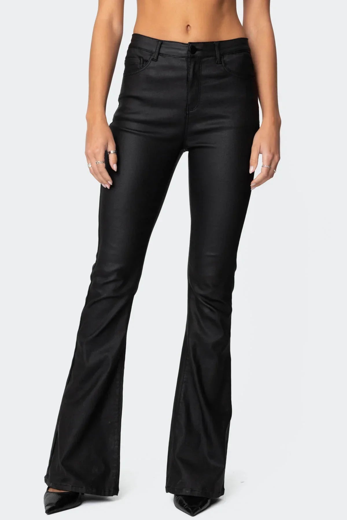 Stella Leather Flare Pants