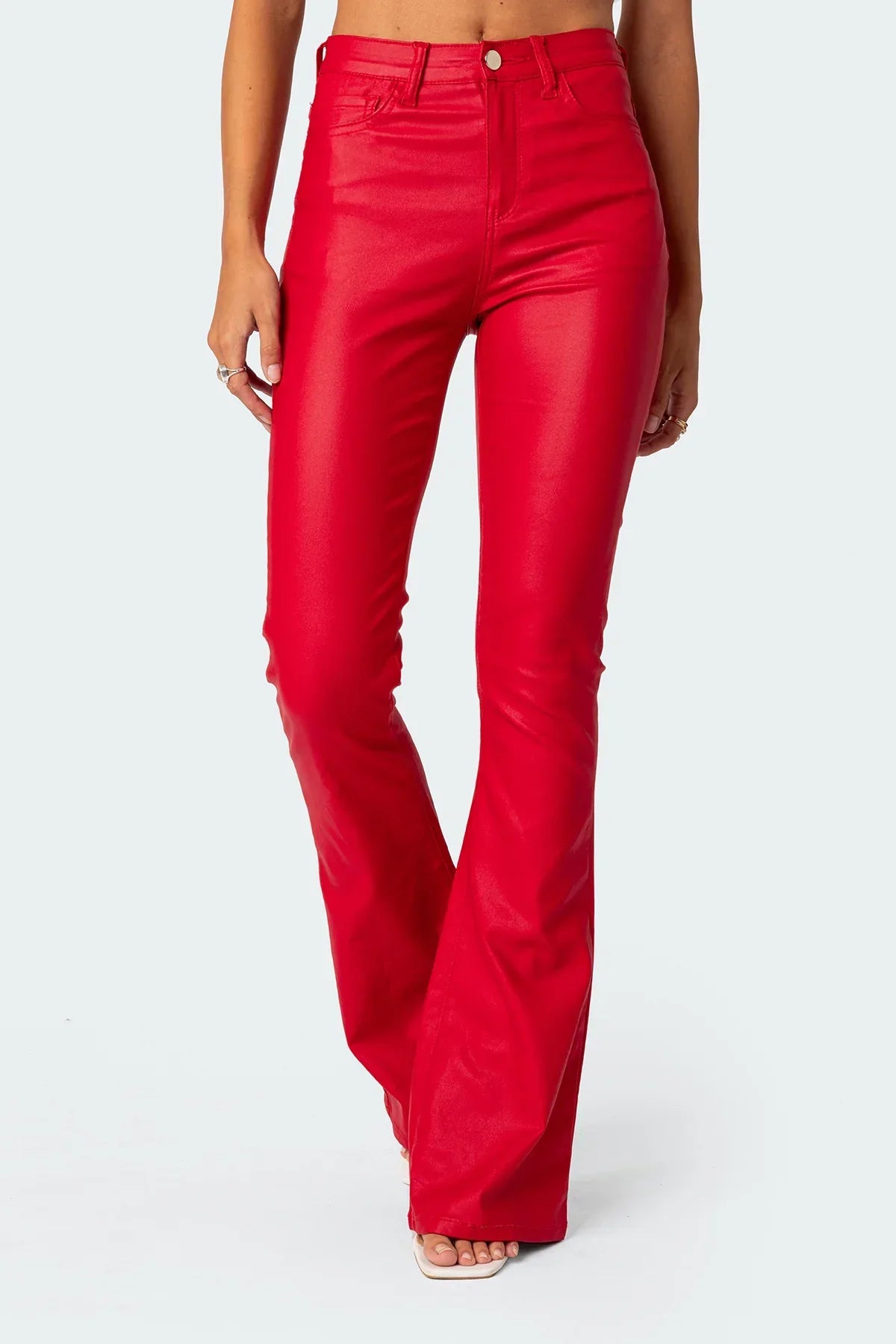 Stella Leather Flare Pants