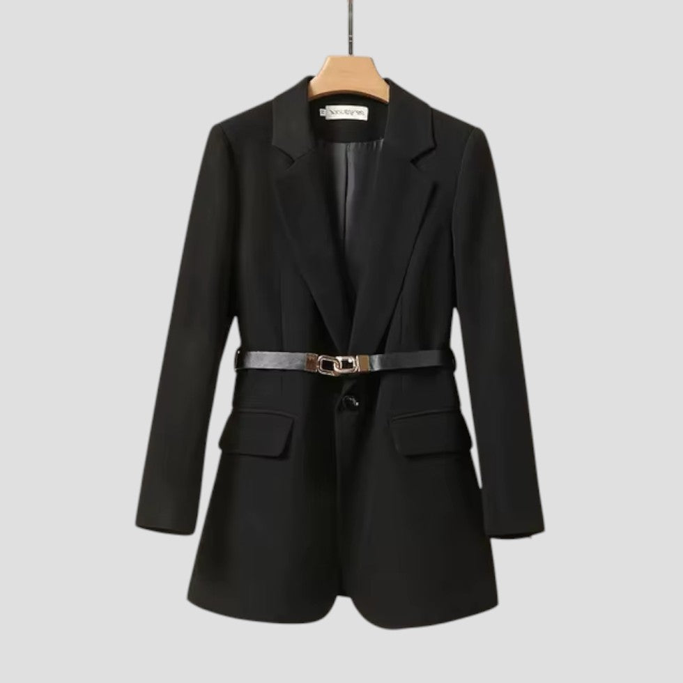 Maison Mary™ | Elegant Women’s Belted Blazer Jacket
