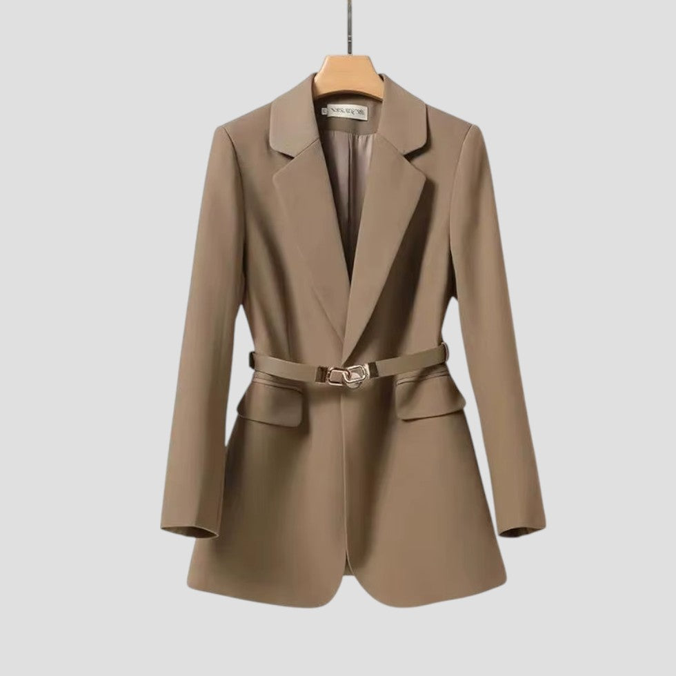 Maison Mary™ | Elegant Women’s Belted Blazer Jacket