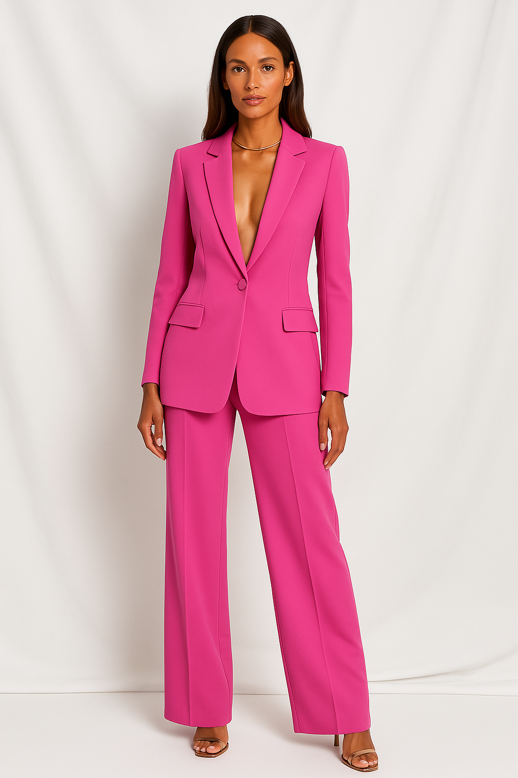 Maison Mary™ | Trendy Plunging Trouser Suit Set