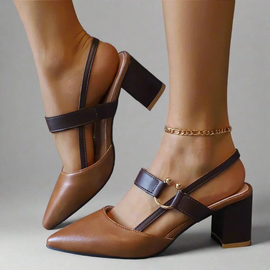 Maison Mary | Henley Leather Heels