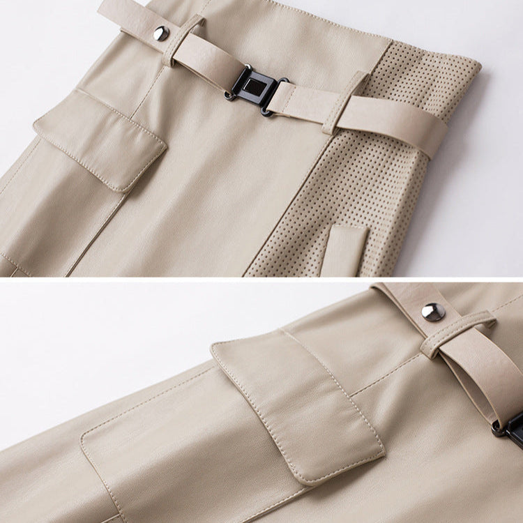 Vella | Sheepskin Leather Skirt