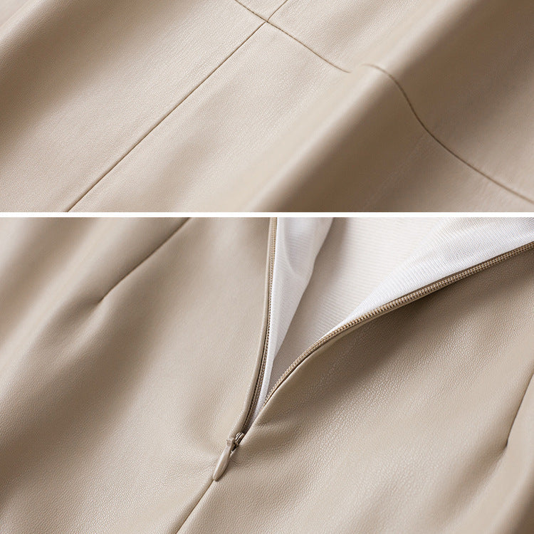 Vella | Sheepskin Leather Skirt