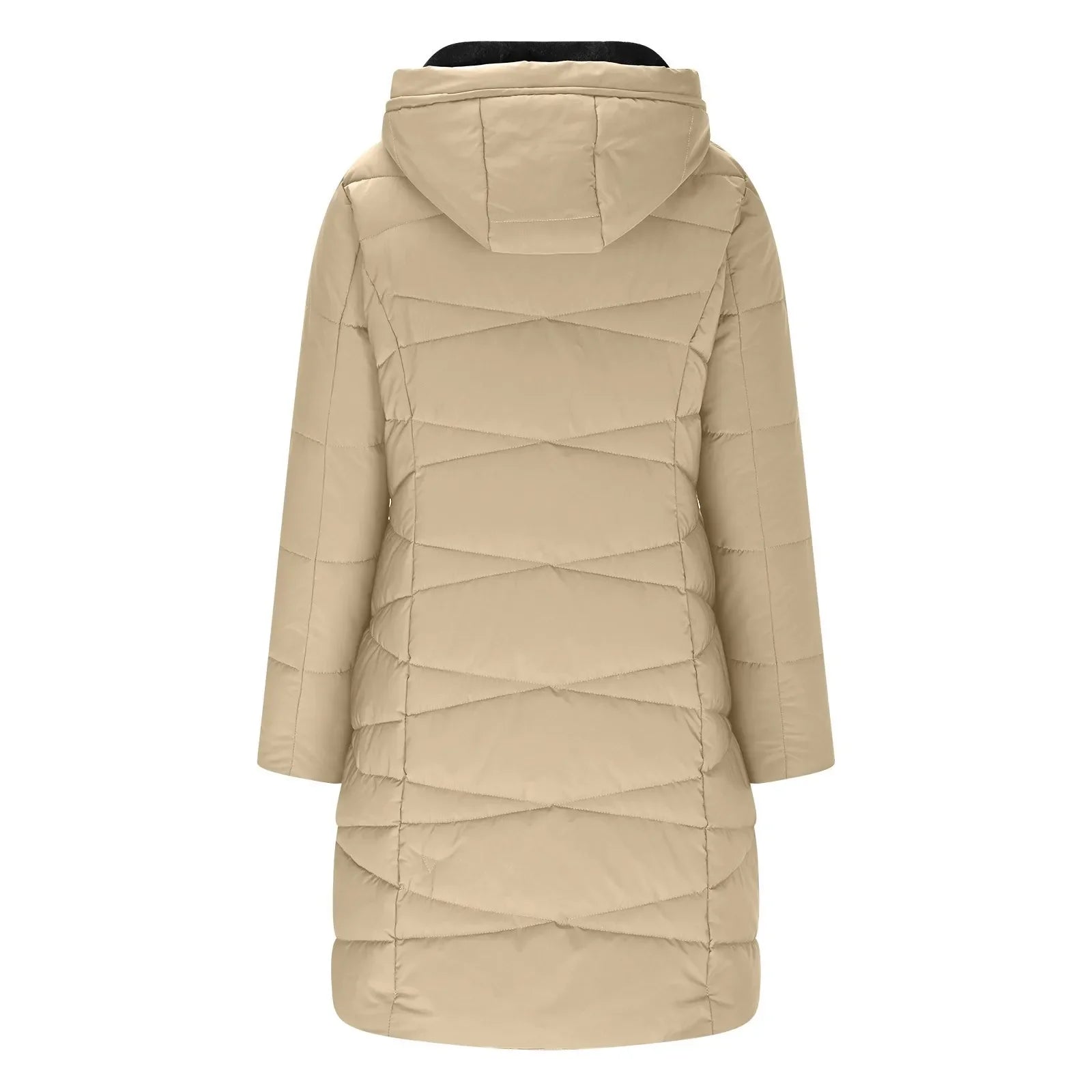Florentina | Long Quilted Hooded Coat
