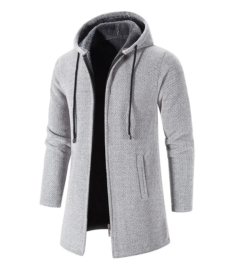 Kingsley | Textured Cotton-Blend Hooded Coat