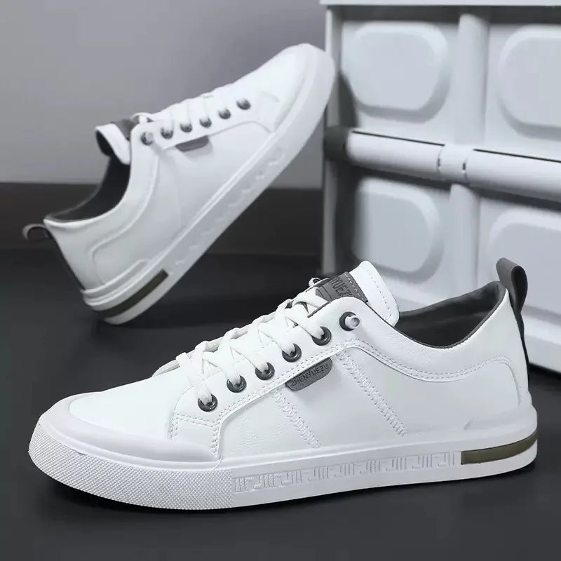 Clarendon Two-Tone Leather Sneakers