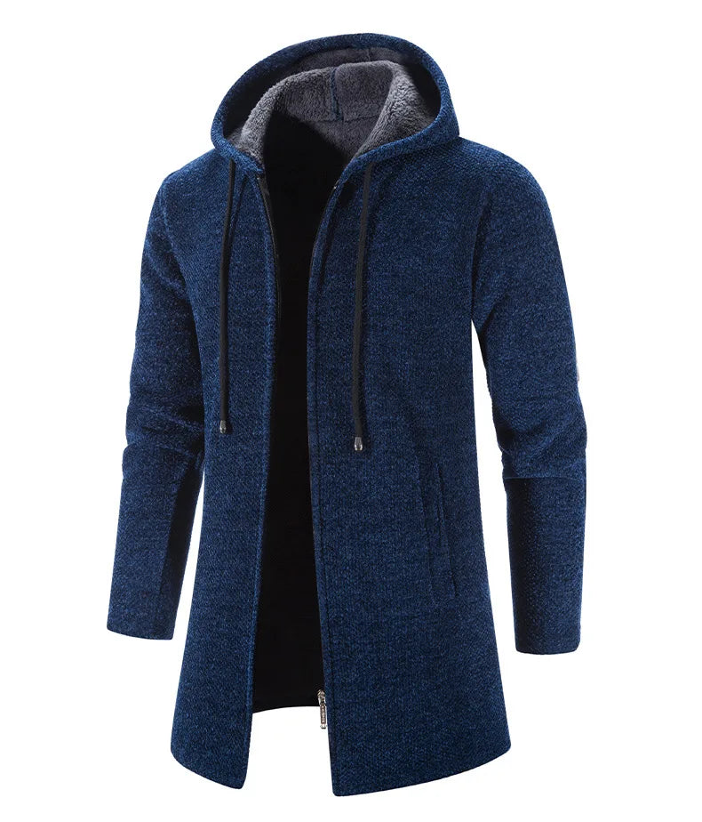 Kingsley | Textured Cotton-Blend Hooded Coat