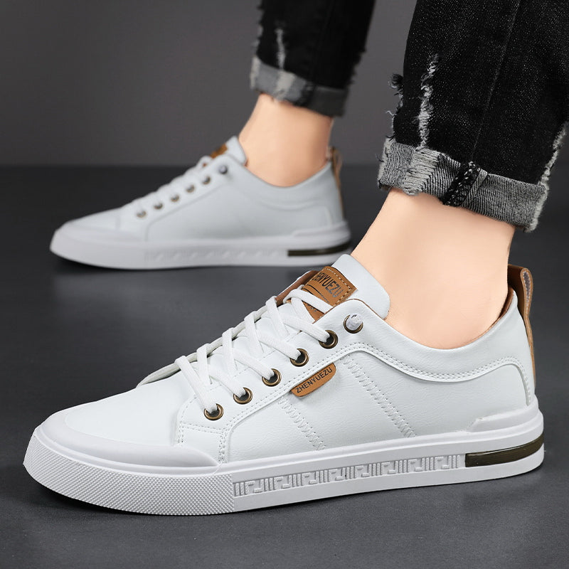 Clarendon Two-Tone Leather Sneakers