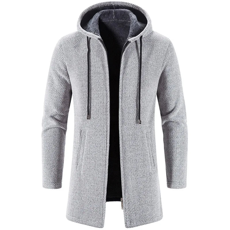 Kingsley | Textured Cotton-Blend Hooded Coat