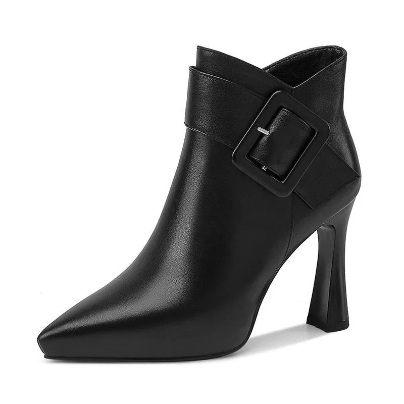 Aveline | Buckle Heel Boots