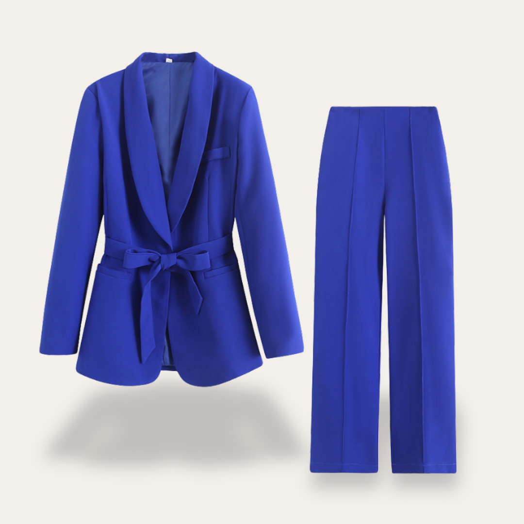 Maison Mary™ | Smart Casual Blazer and Wide-Leg Trousers Set
