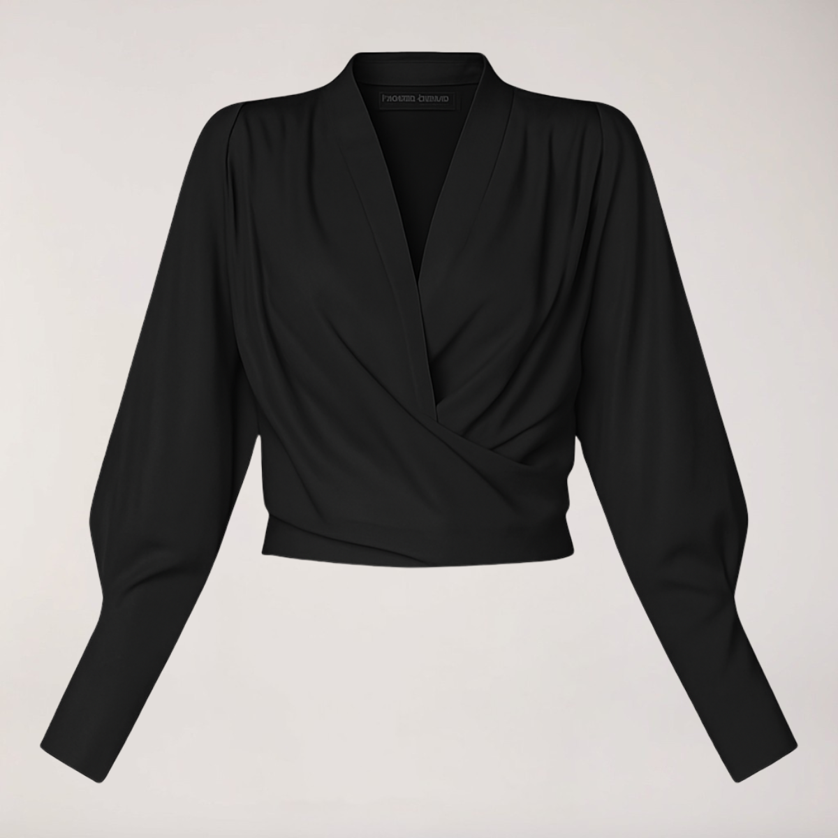 Maison Mary™ | Elegant V-Neck Blouse with Puff Sleeves