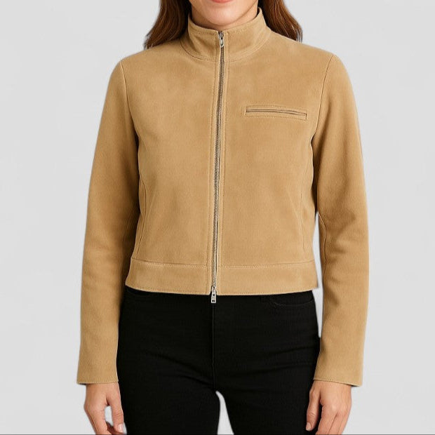 Maison Mary™ | Refined Suede-Style Jacket