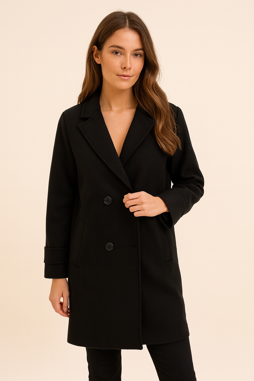 Maison Mary™ | Casual Double-Breasted Long Coat