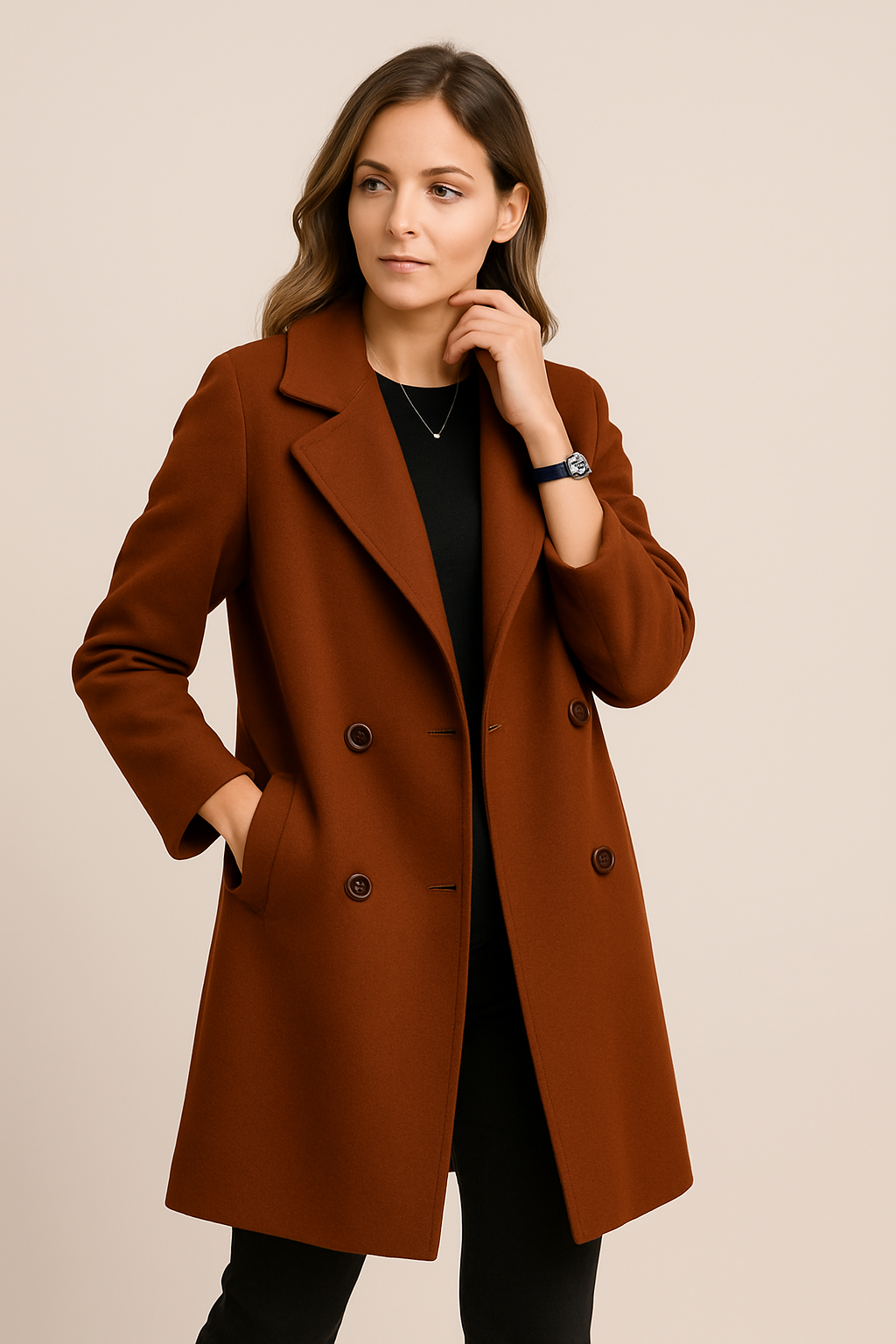 Maison Mary™ | Casual Double-Breasted Long Coat