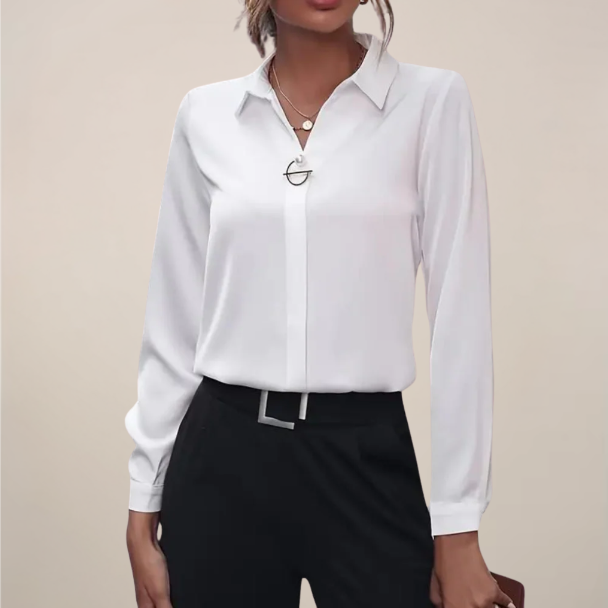 Maison Mary™ | Elegant Long Sleeve Blouse