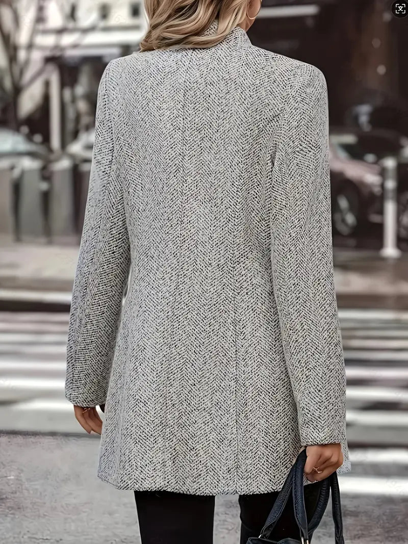 Maison Mary™ | Elegant Herringbone Coat