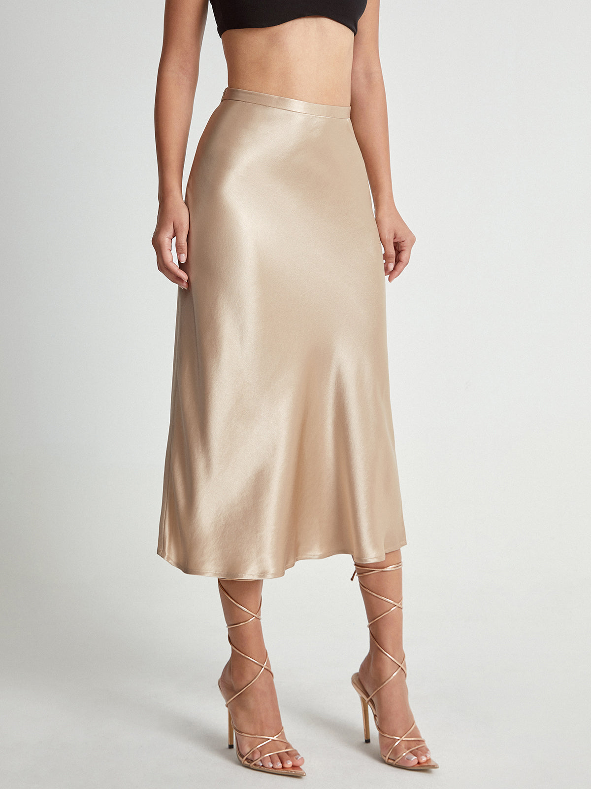 Maison Mary™ | Refined High Waist Midi Skirt