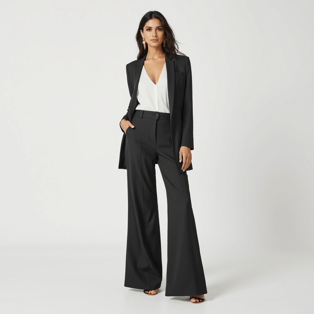 Maison Mary™ | Everyday High-Waist Wide-Leg Trousers