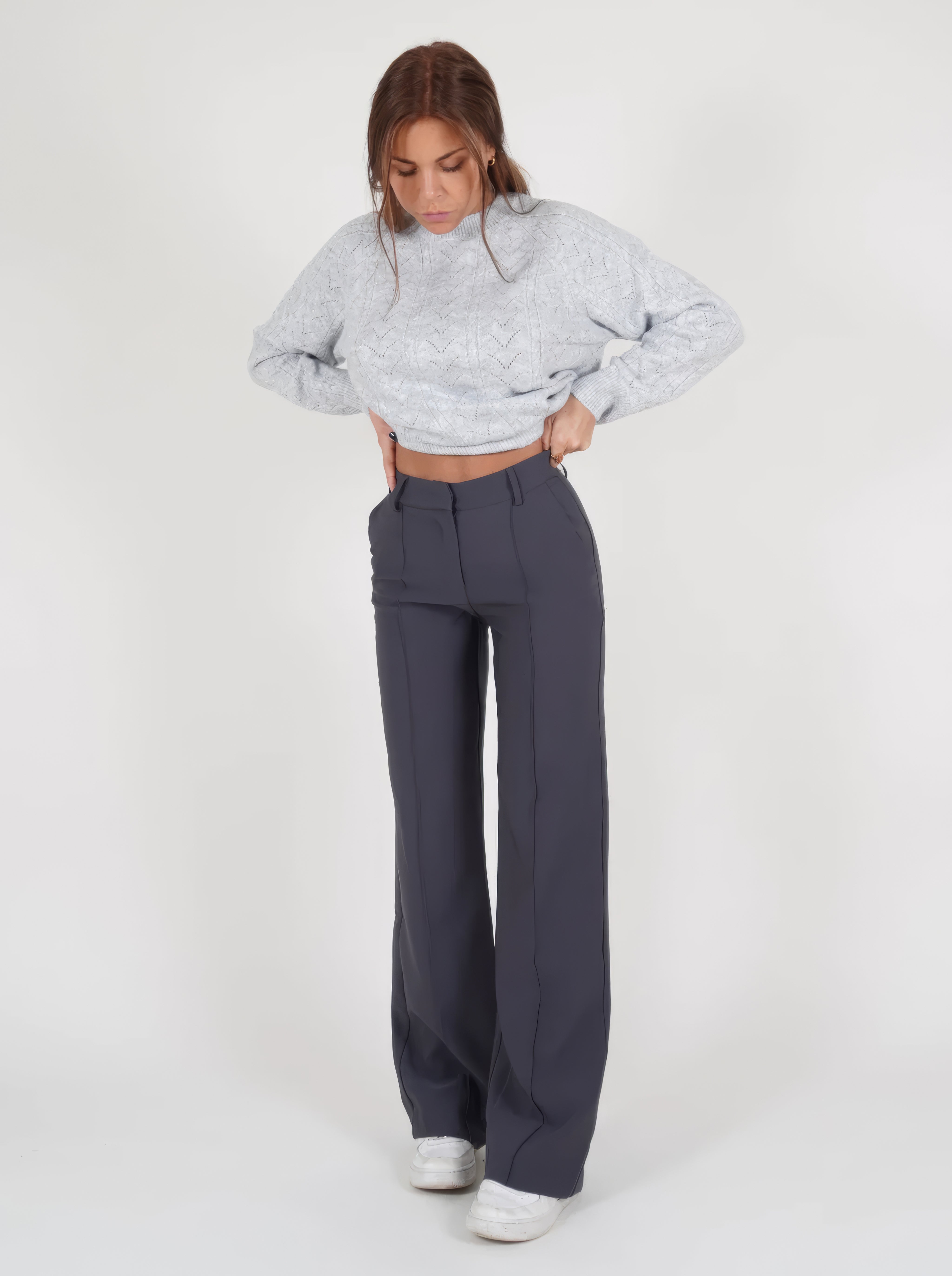 Maison Mary™ | Casual High-Waisted Straight Leg Trousers