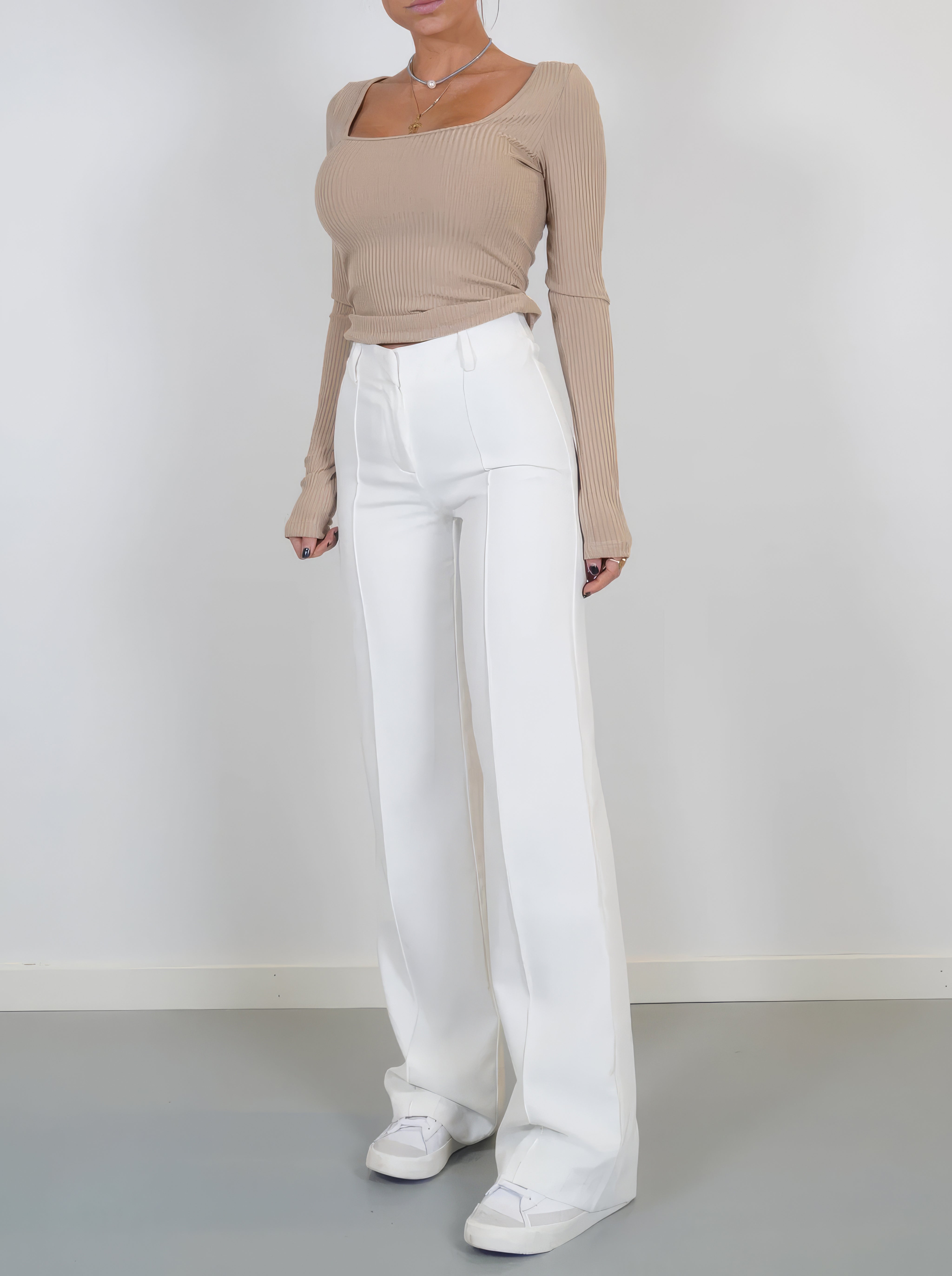Maison Mary™ | Casual High-Waisted Straight Leg Trousers