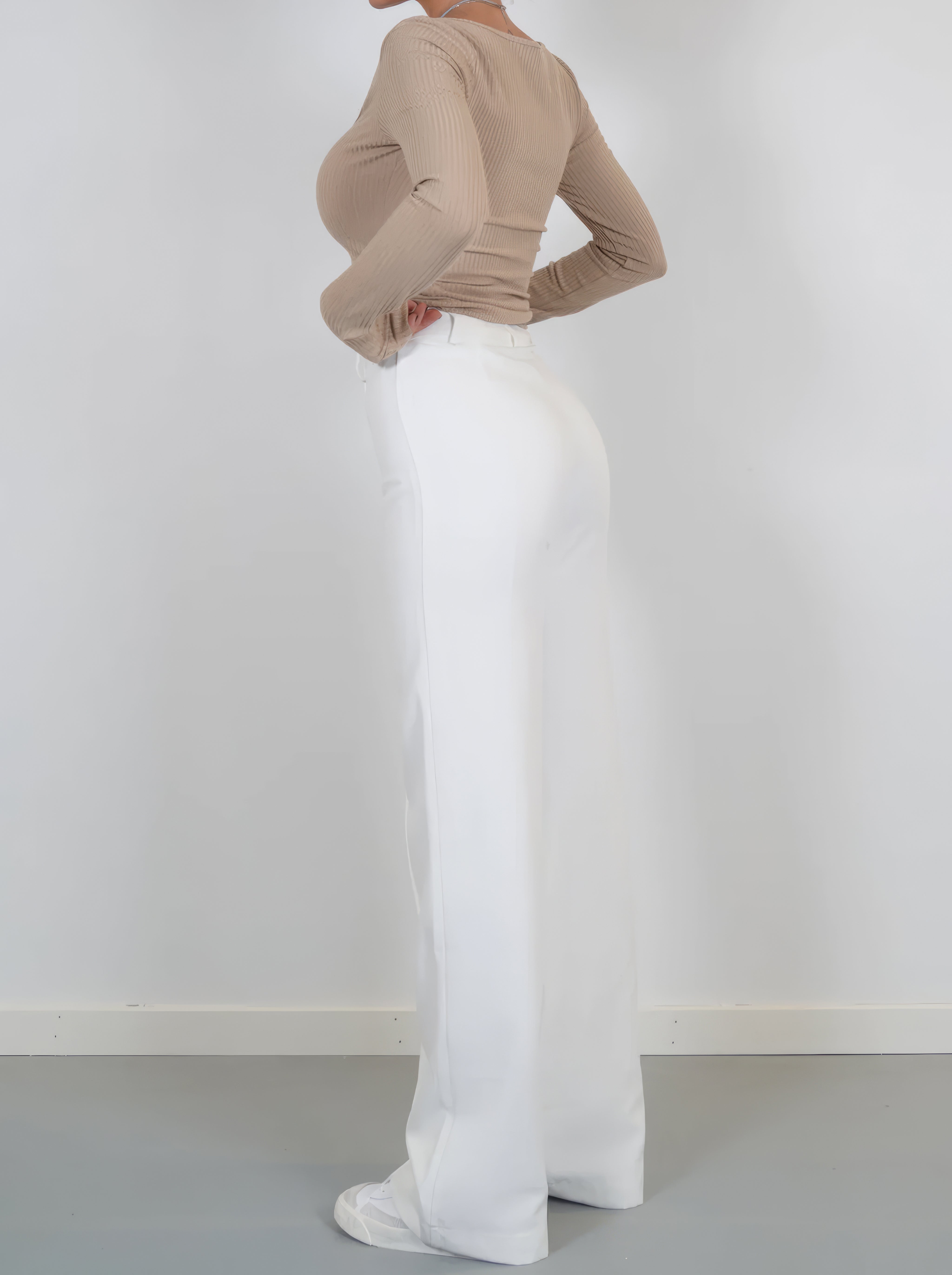 Maison Mary™ | Casual High-Waisted Straight Leg Trousers