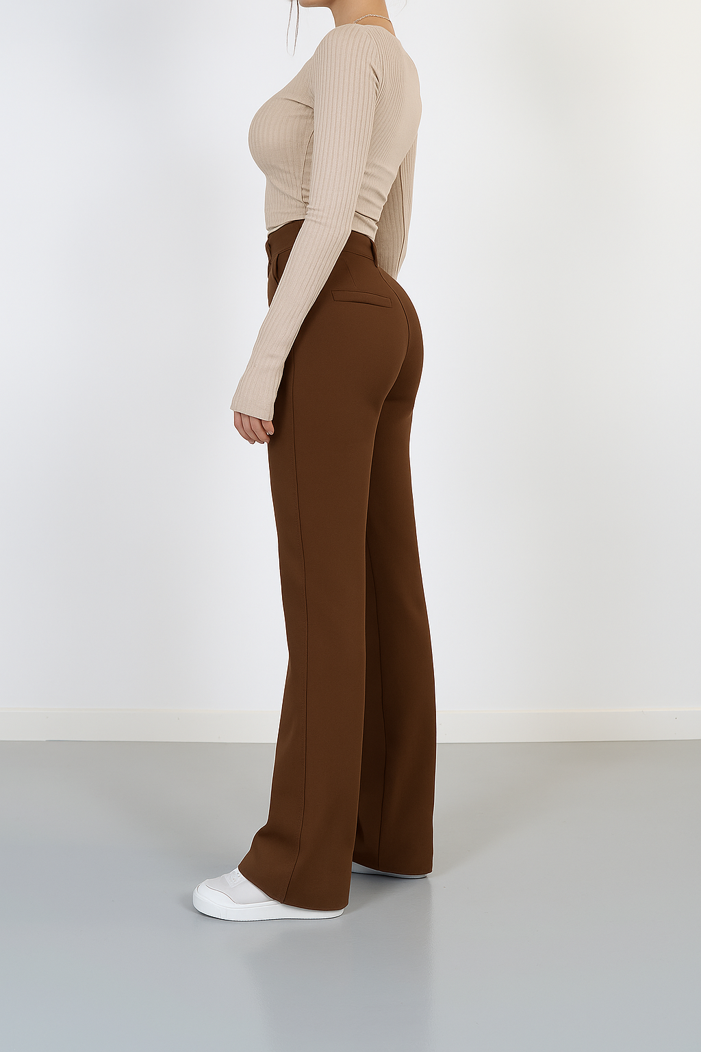 Maison Mary™ | Casual High-Waisted Straight Leg Trousers