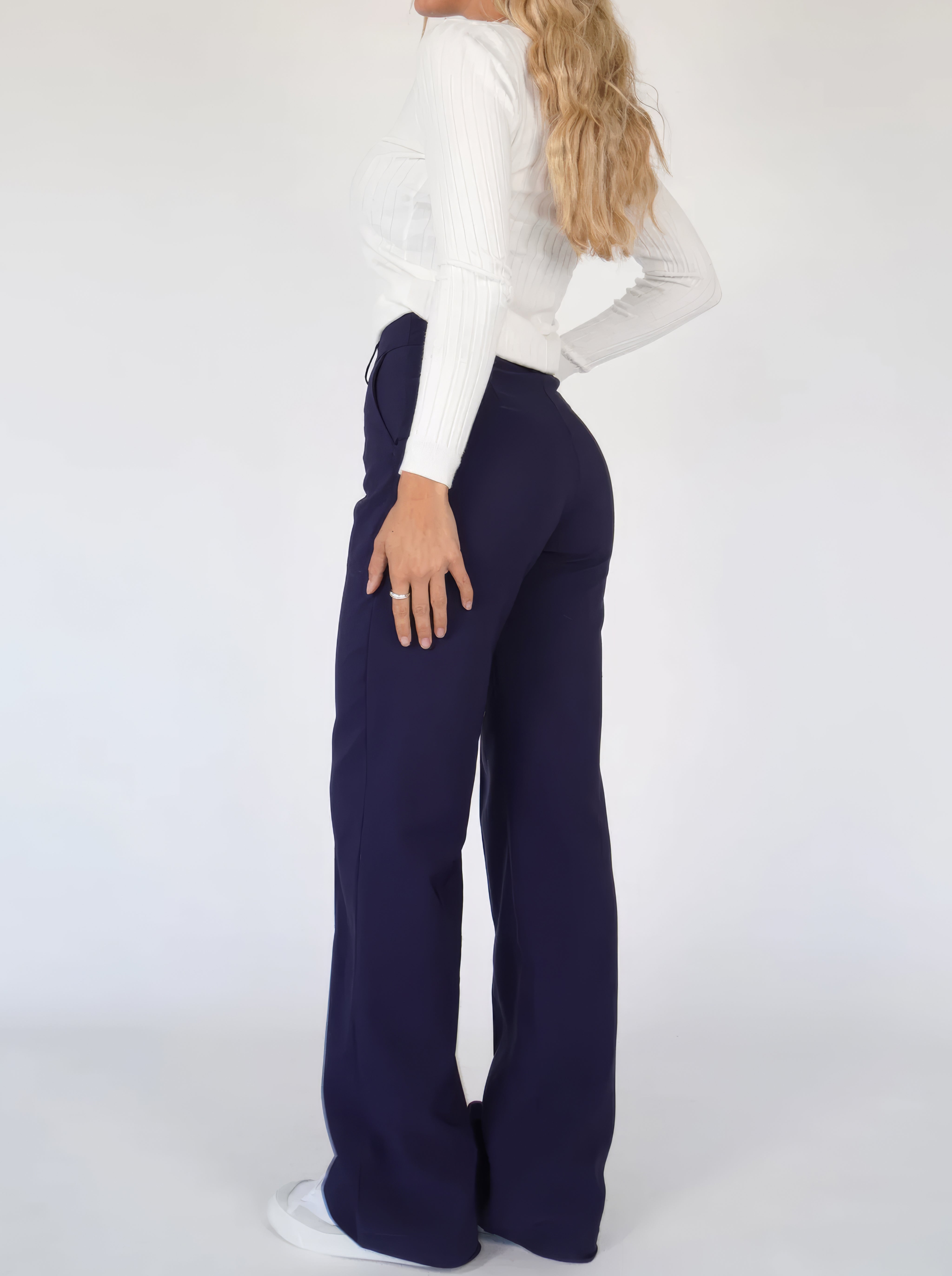 Maison Mary™ | Casual High-Waisted Straight Leg Trousers