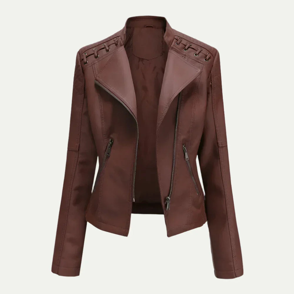 Maison Mary™ | Classic Quilted Leather Jacket