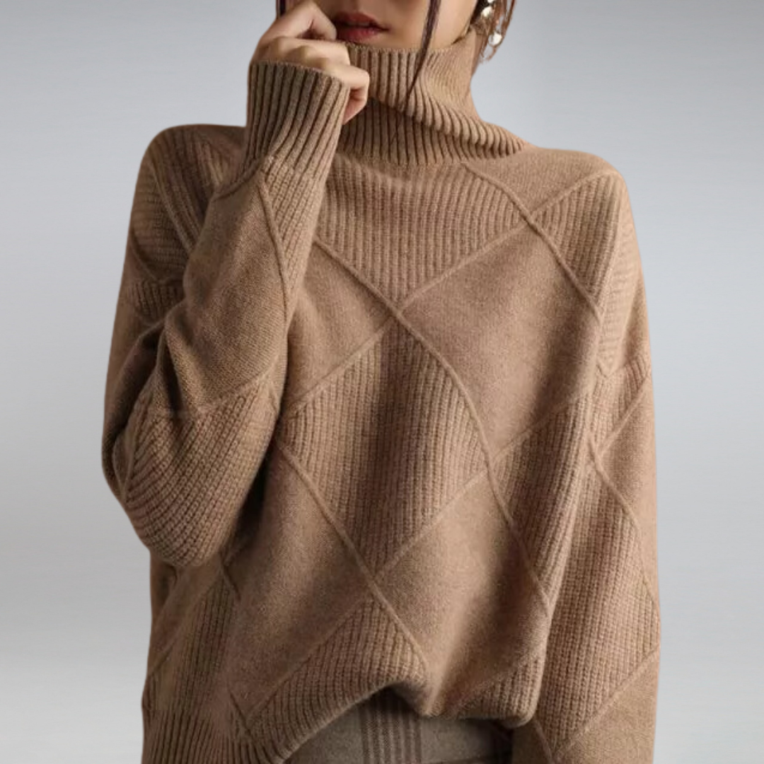 Maison Mary™ | Elegant Loose Turtleneck Sweater
