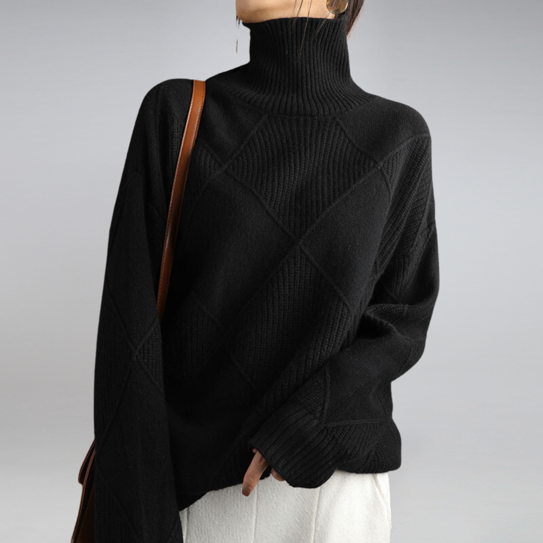 Maison Mary™ | Elegant Loose Turtleneck Sweater